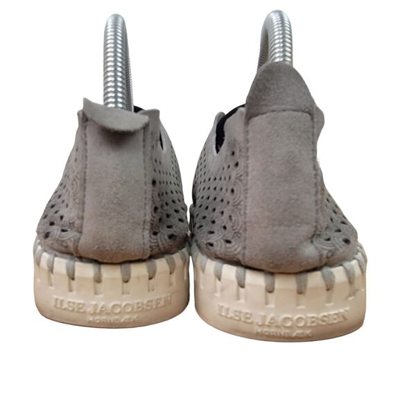 Ilse Jacobsen Tulip 139 Gray Perforated Slip-on Sneaker Women's EU 8.5 - 9 / 39 - Picture 4 of 8